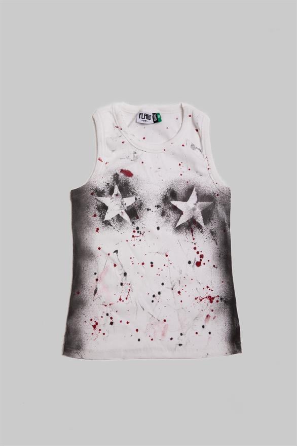Star Intricate Painted Custom Athlete Beyaz