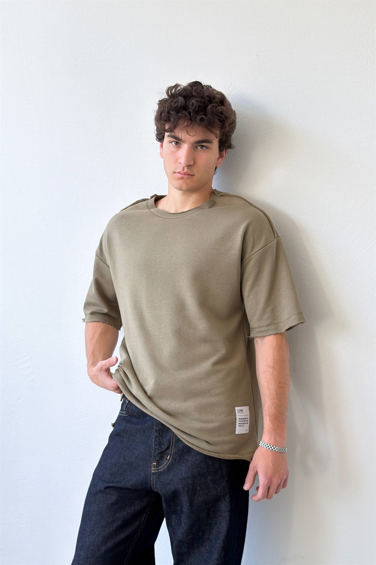 Ters Dikişli Oversize Tişört
