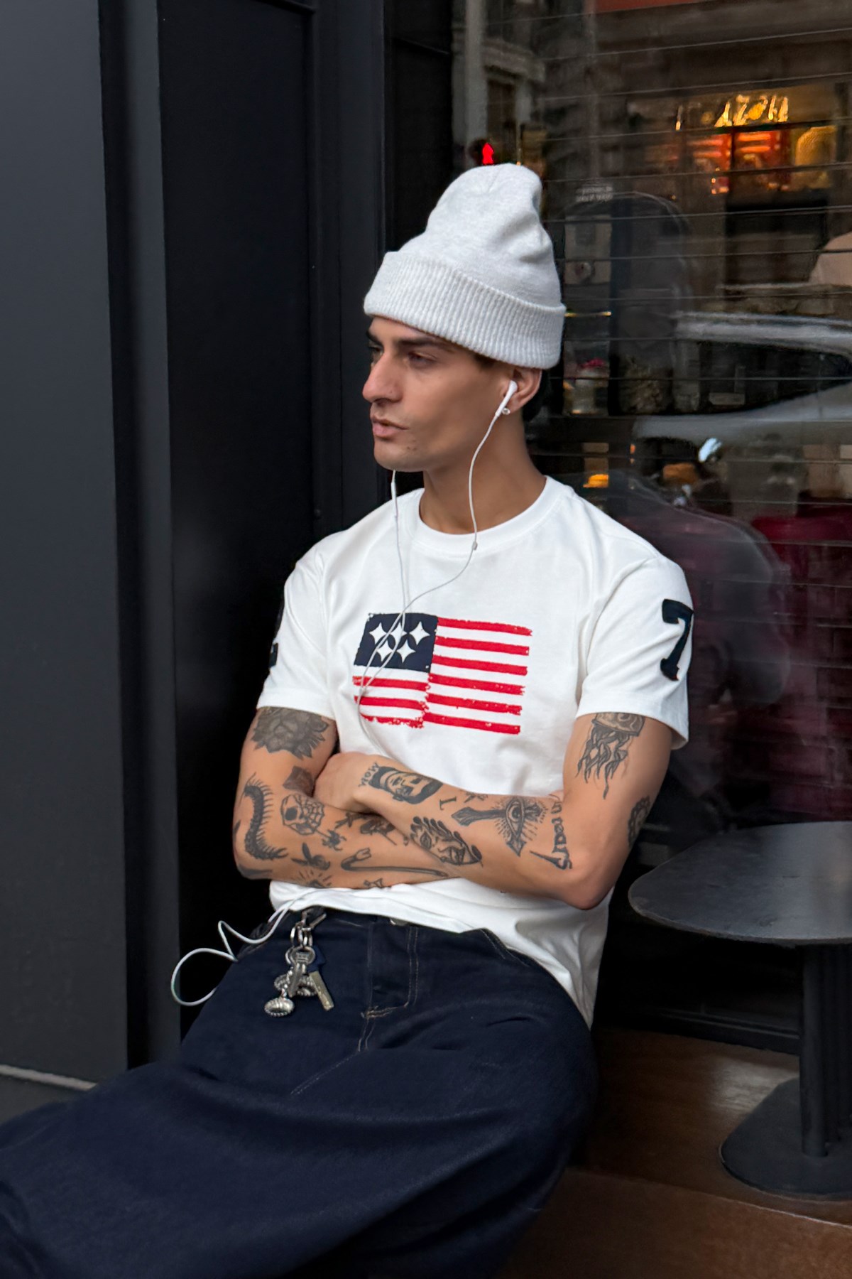 U.S. Flag Printed Tee