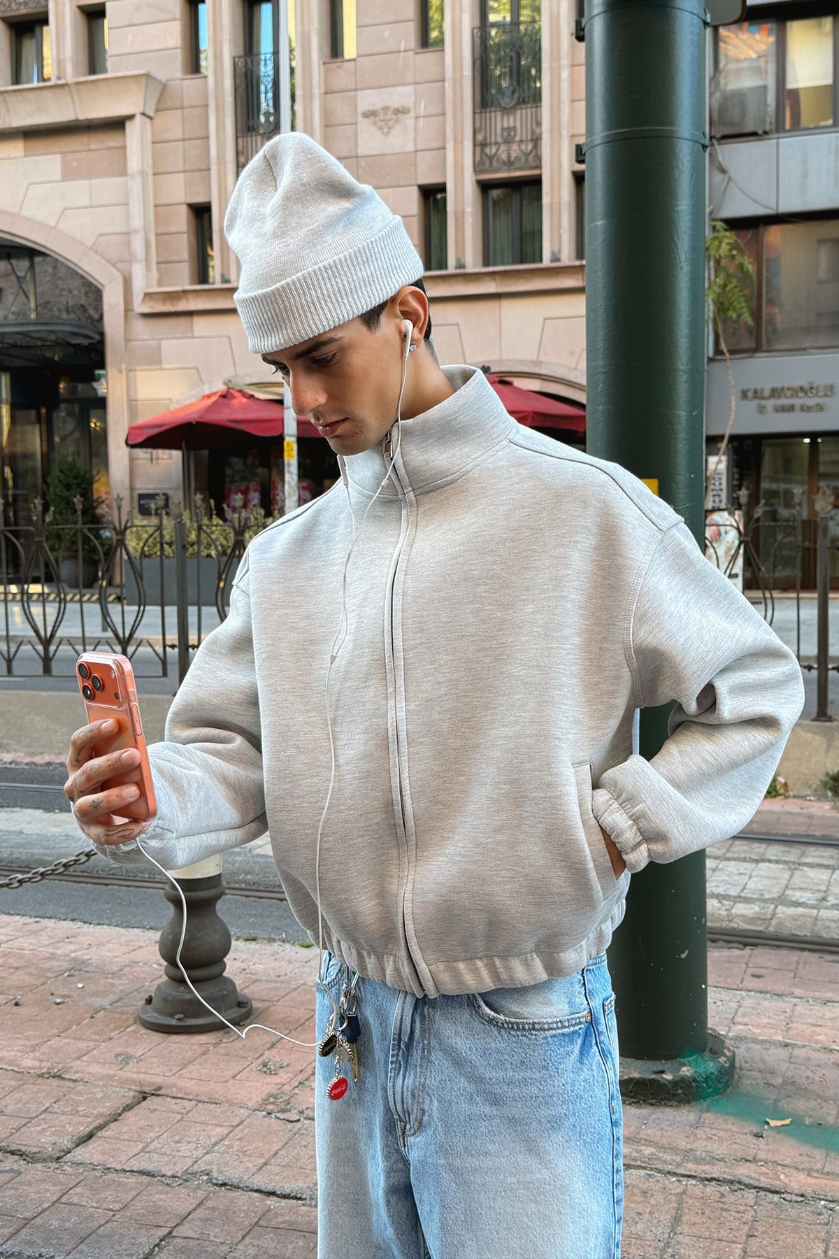 Diver Melange Bomber Jacket