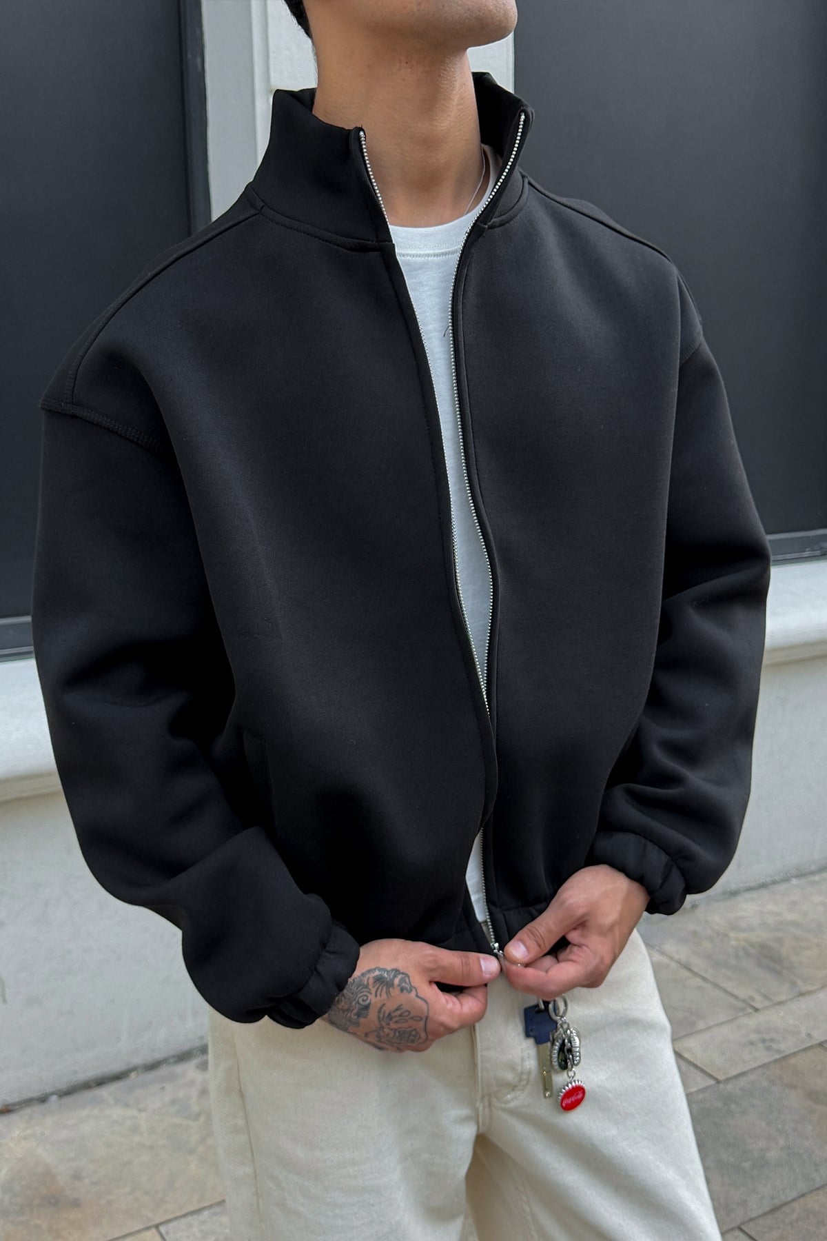Diver Black Bomber Jacket
