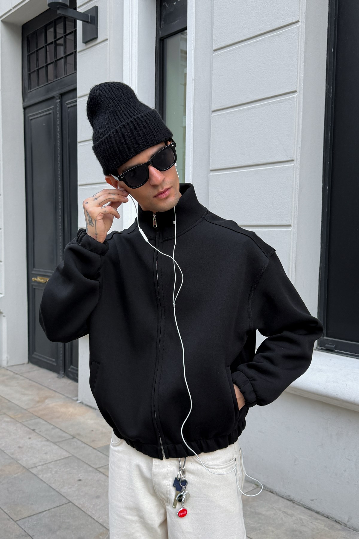 Diver Black Bomber Jacket
