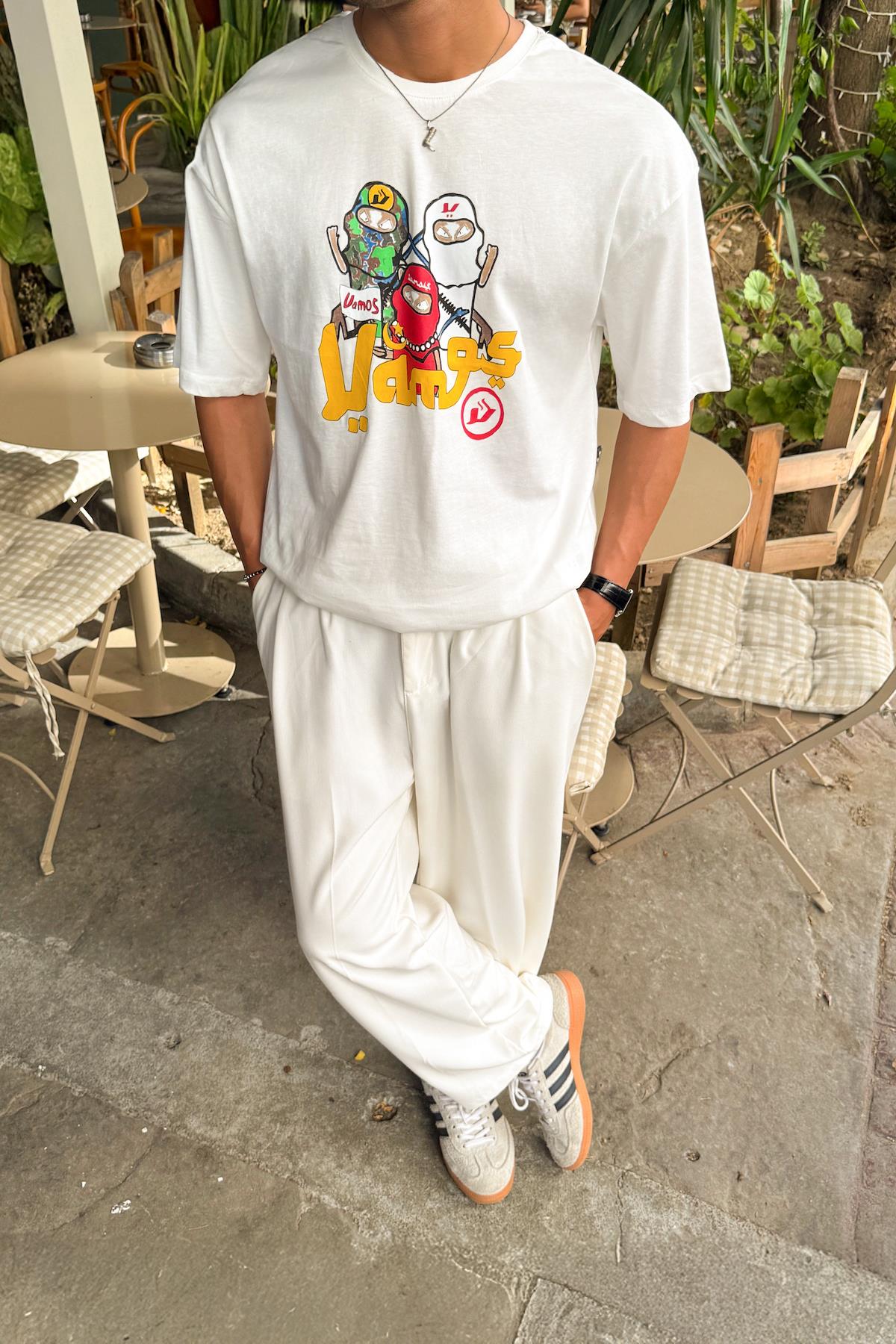 Vms Ninja Baskılı Siyah Tshirt