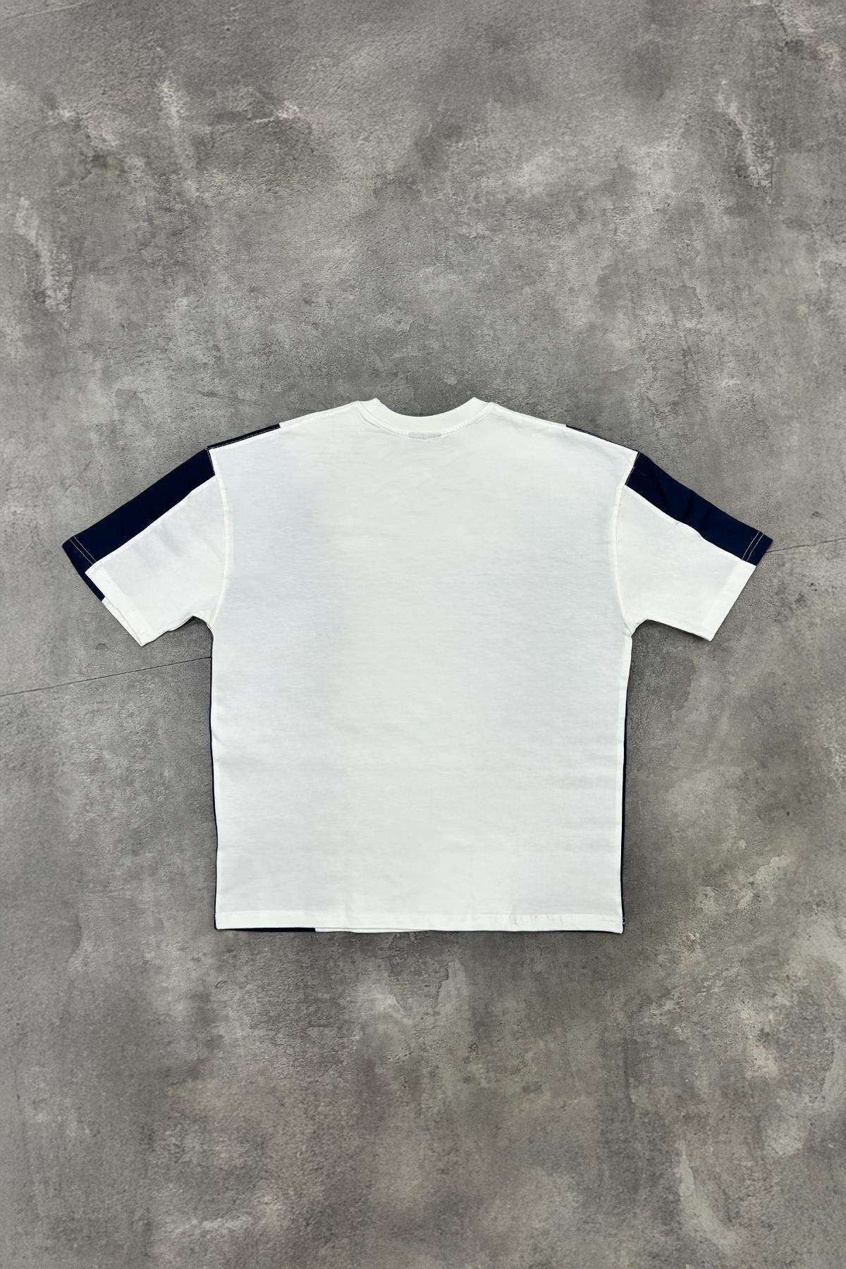 Yan Patlı İmperio Baskılı Oversize Tişört