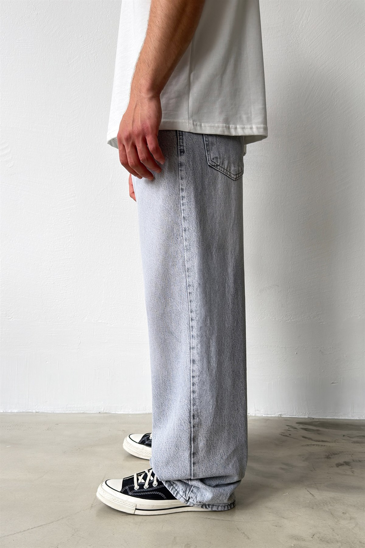 Yıkamalı Baggy Jean