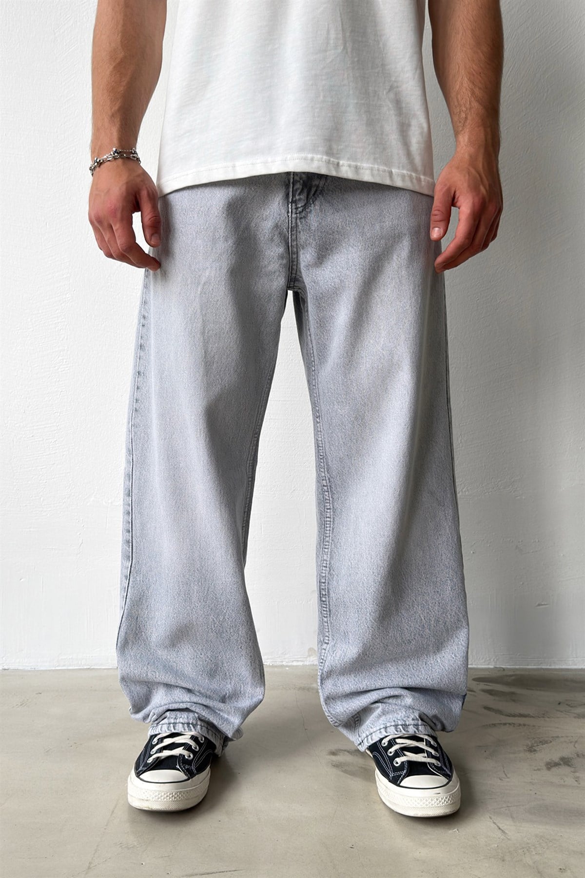 Yıkamalı Baggy Jean