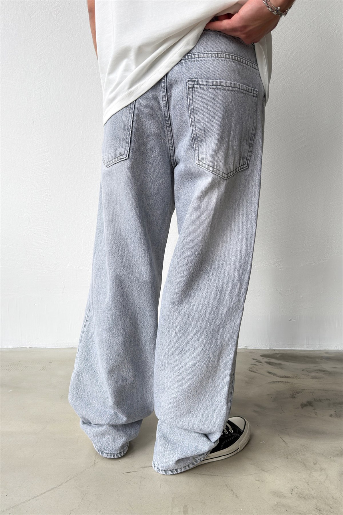 Yıkamalı Baggy Jean