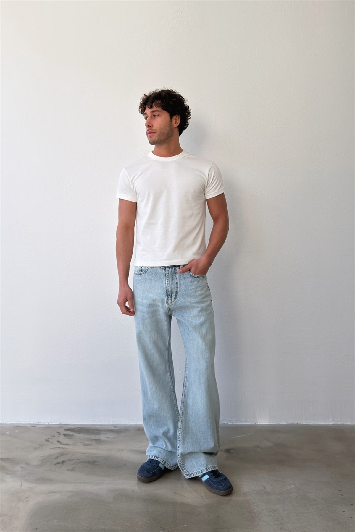 Arctic Blue Flare Fit Jean