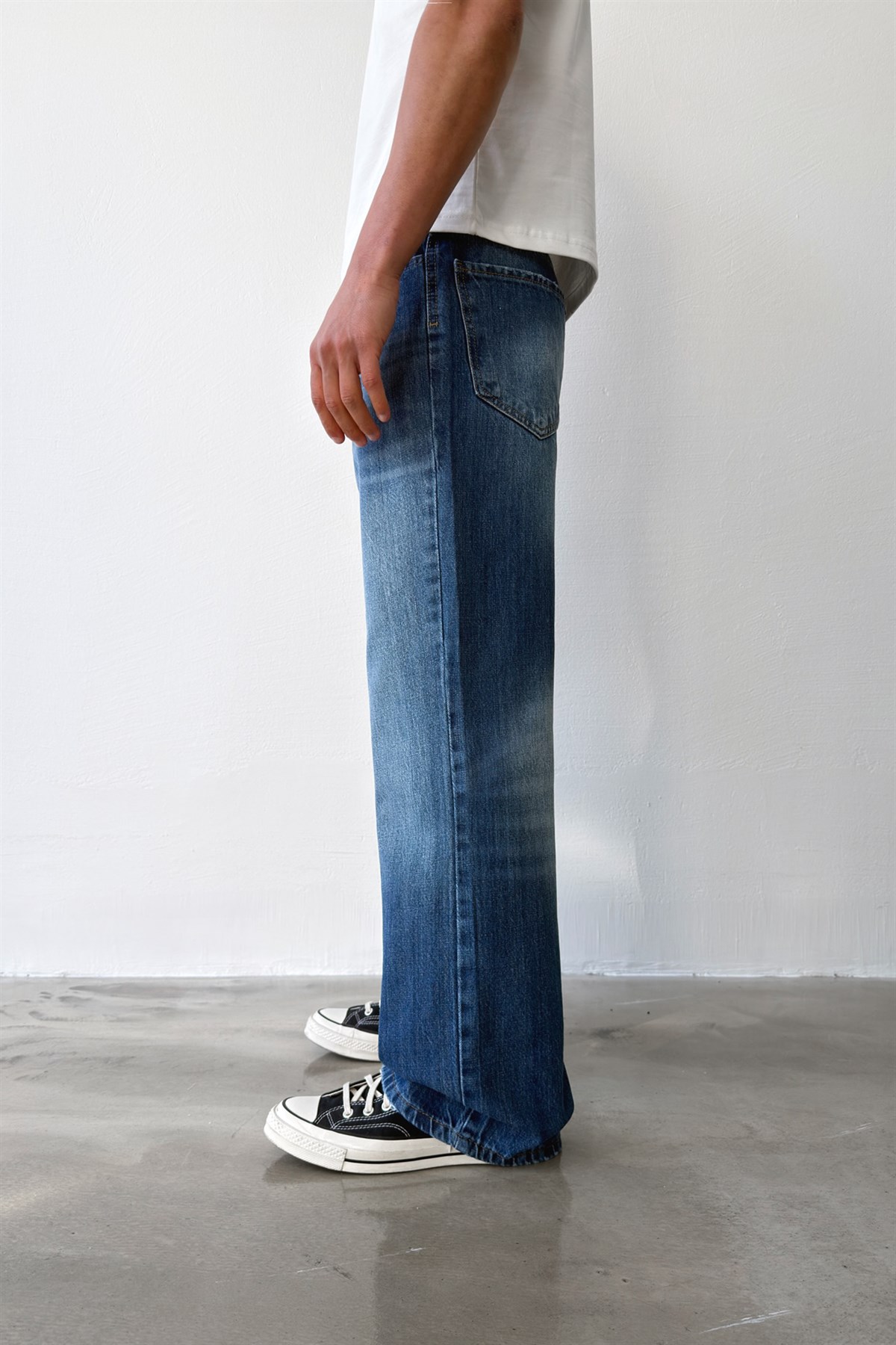 Ocean Washed Flare Fit Jean