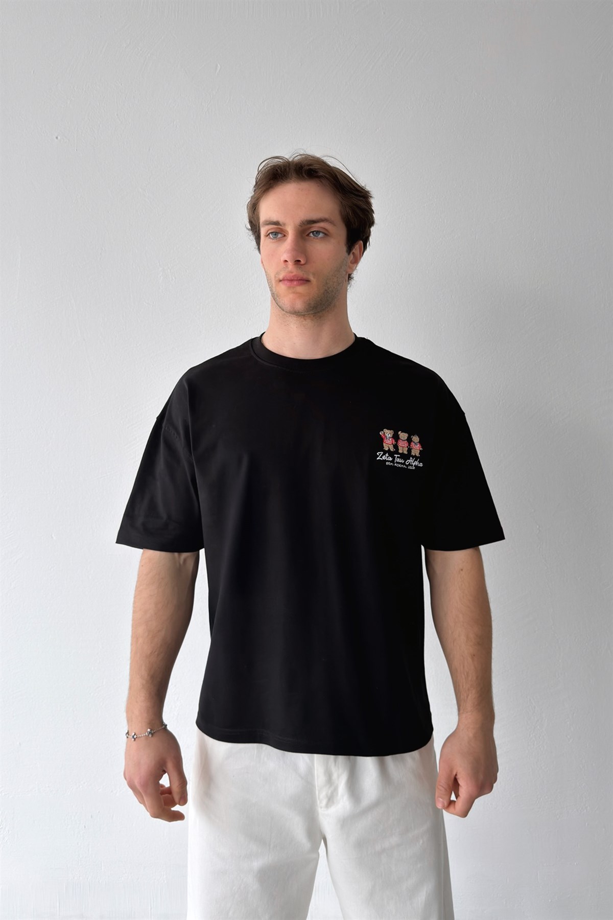 Zeta Teddy Nakışlı Tişört