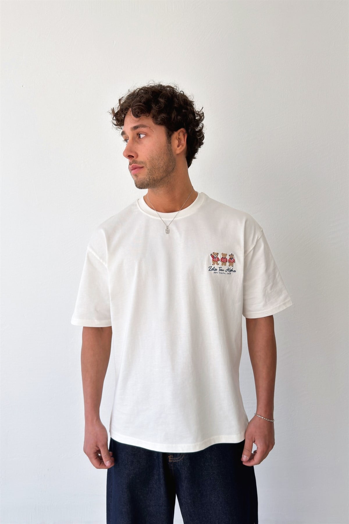 Zeta Teddy Nakışlı Tişört