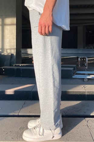 Adjustable Leg Outfit Grey Sweatpants