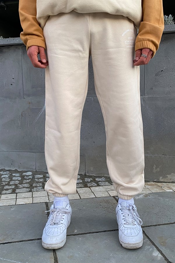 Athleisure Oversize Minimal Printed Sweatpant