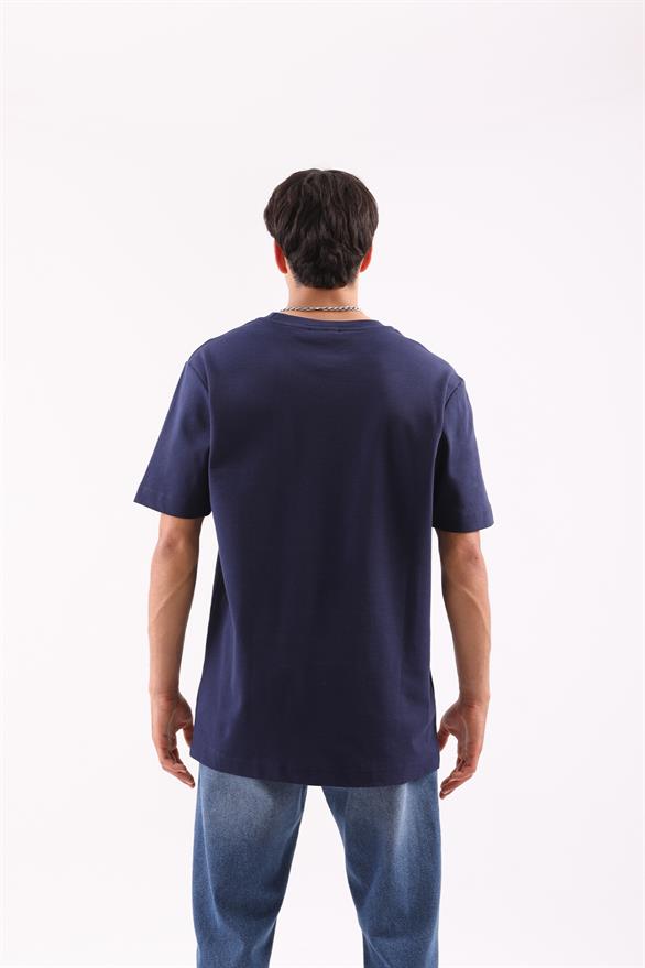 Basic Lacivert Regular Fit Tişört