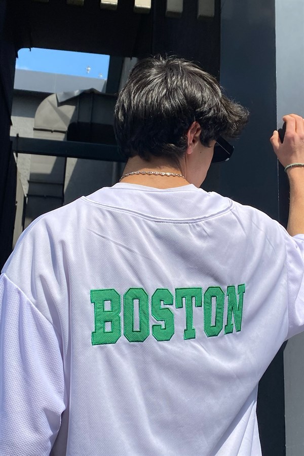 Boston Clover Beyaz Oversize Forma