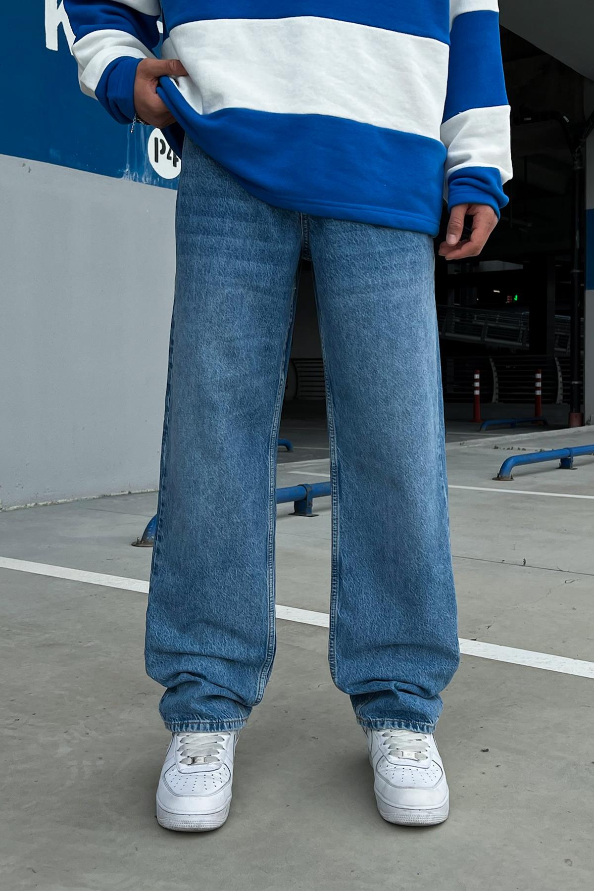 Basic Açık Mavi Baggy Jean