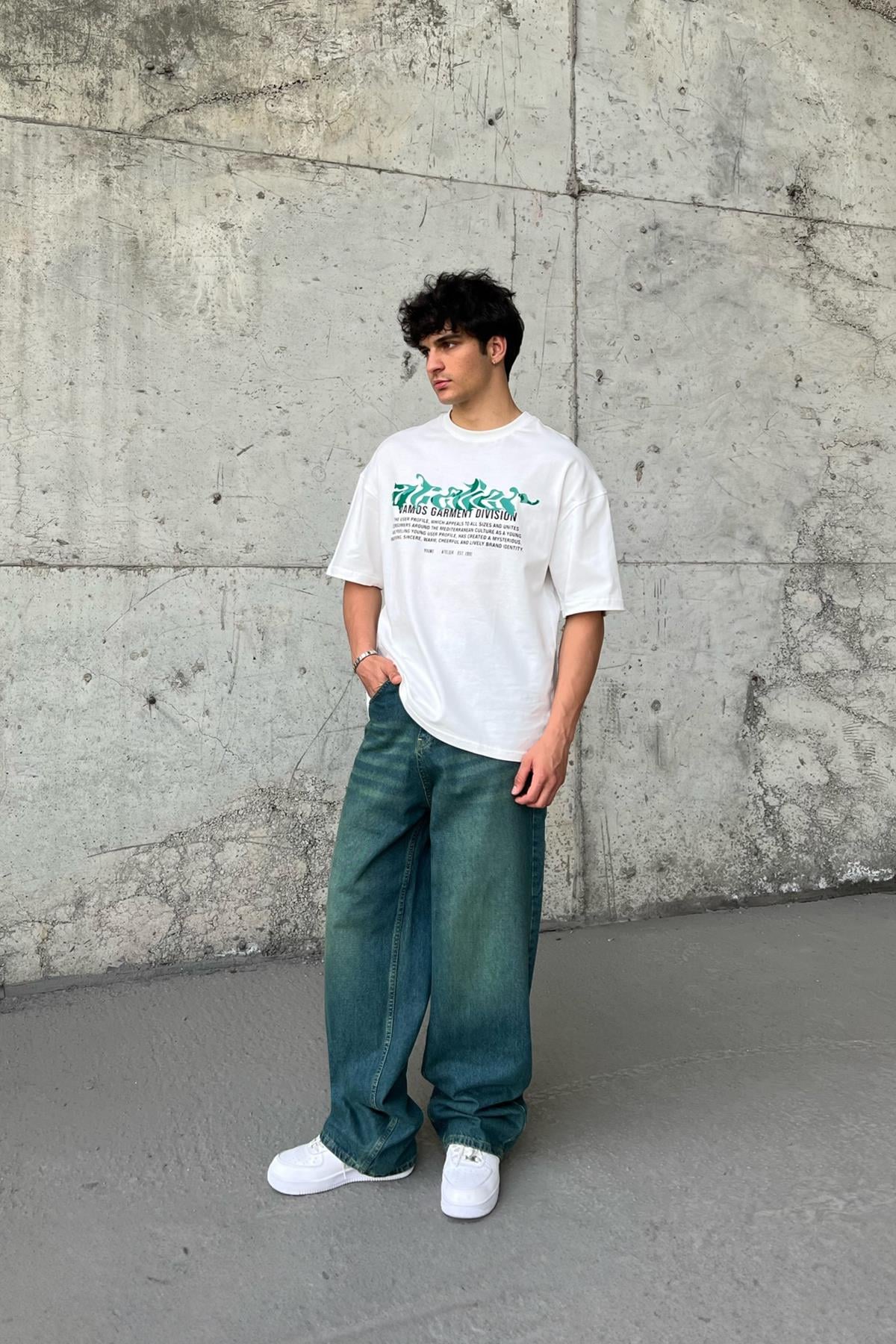 パンツ 90s AnchorBlue beyond baggy W42 greeny Vintage Anchor Blue Jeans Mens 42x32 Blue Beyond Baggy Denim Pants