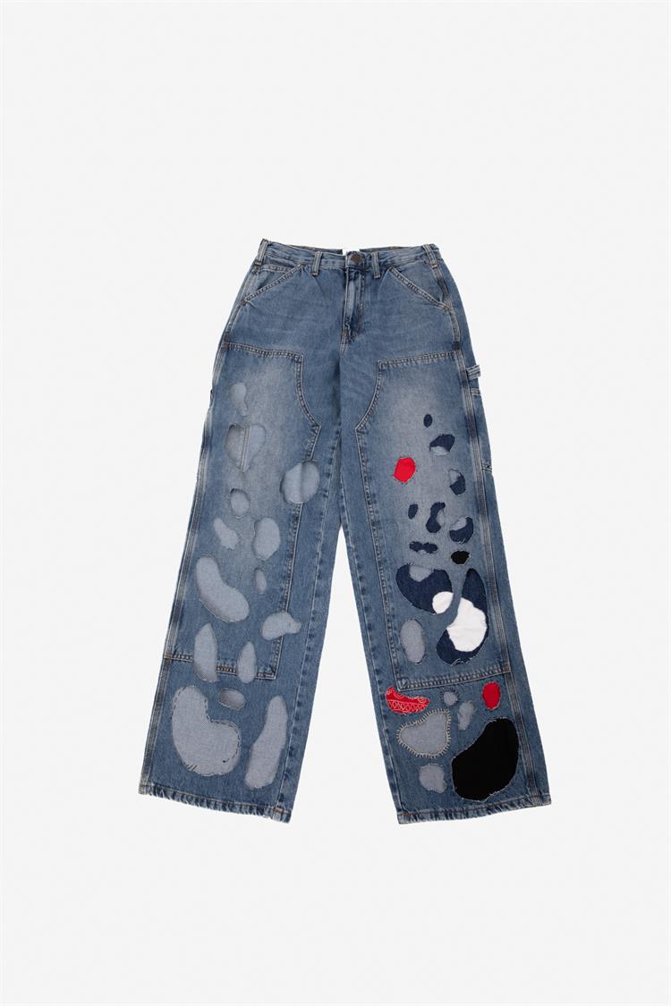 Patchy Custom Pants Mavi
