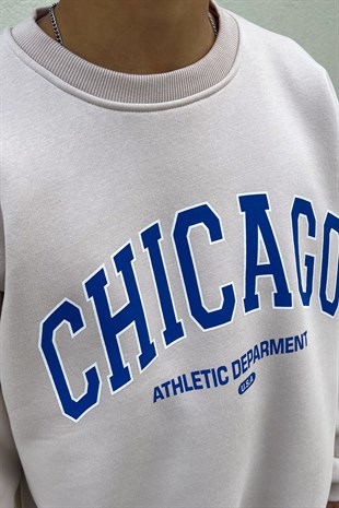 Chicago Baskılı Sweatshirt