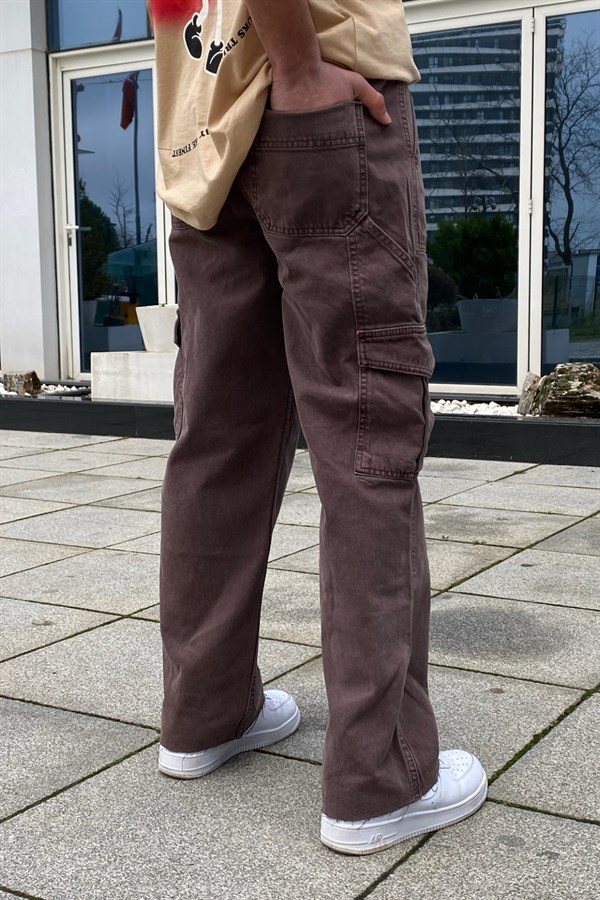 Dark Brown Cargo Pocket Skate Pant