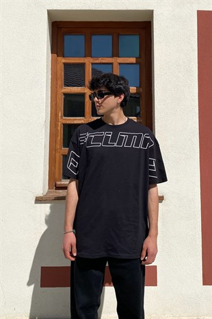 Devil Mouse Printed Oversize Basıc Tshırt