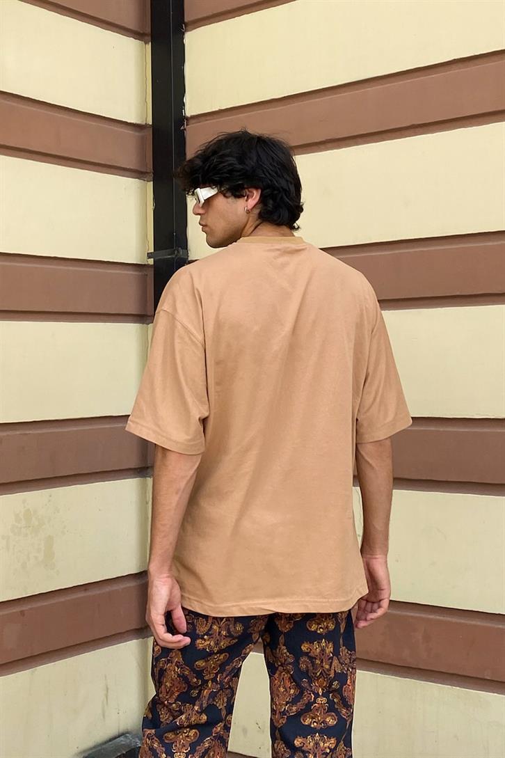 Flaw Atelier Basic Camel Oversize Tshirt