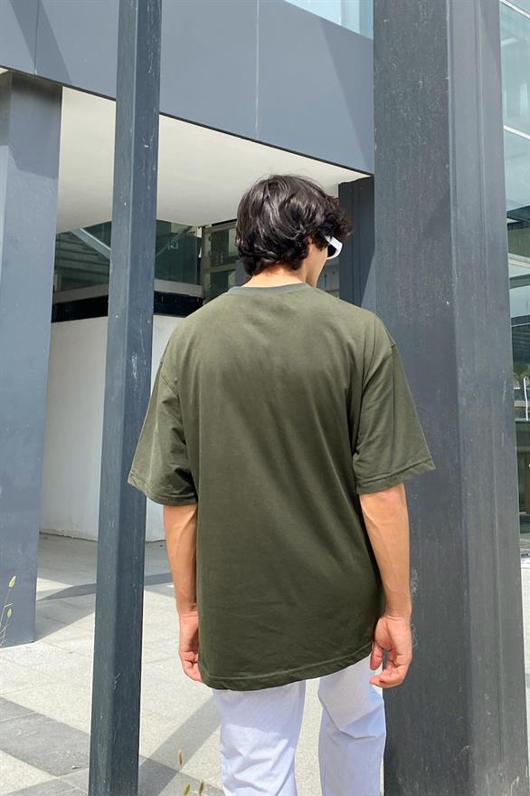 Flaw Atelier Basic Haki Oversize Tshirt