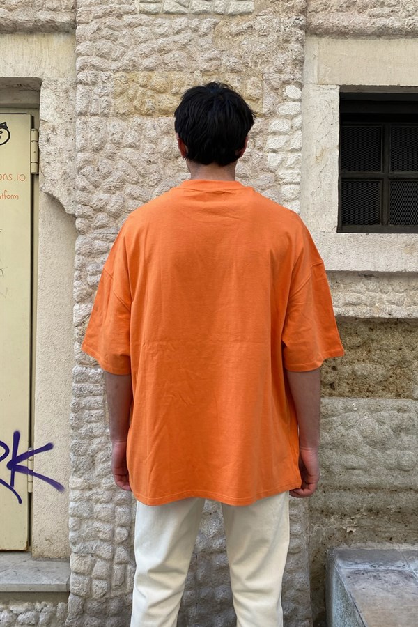 Golden Orange Oversize Basic Tshirt