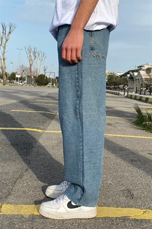Lighting Navy Blue Baggy Jean