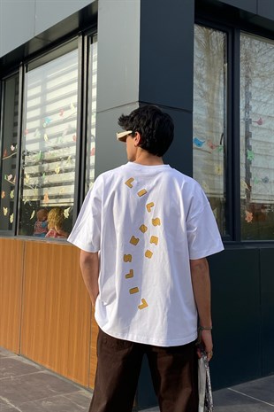 Lilseb Oversize Beyaz Tshirt