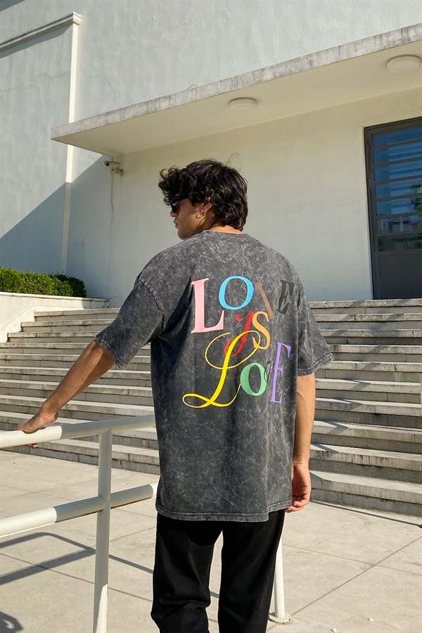 Love is Love Acid Wash Oversize Tshirt