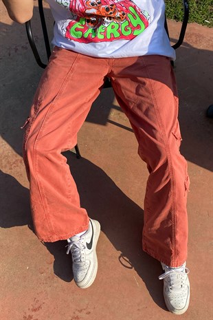 Mini Cep Extra Baggy Fit Kiremit Pants