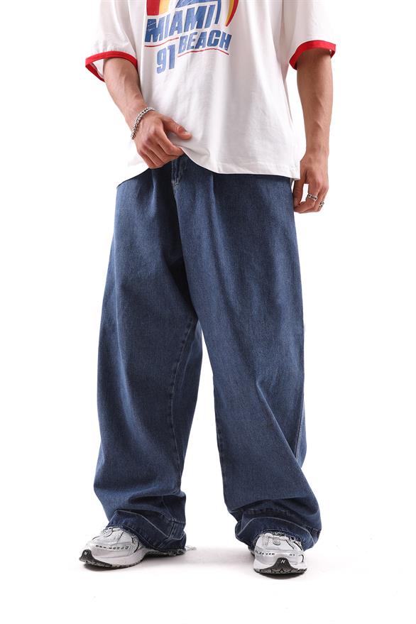 Paça Detaylı Extra Baggy Jean
