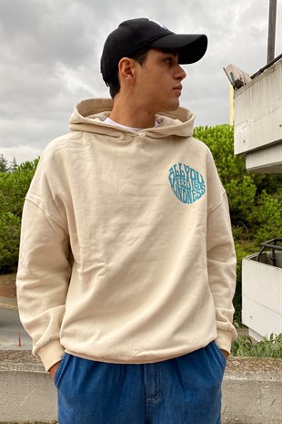 All You Need Printed Oversize Hoodie