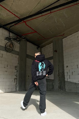 Astroworld Tour Siyah Oversize Sweatshirt