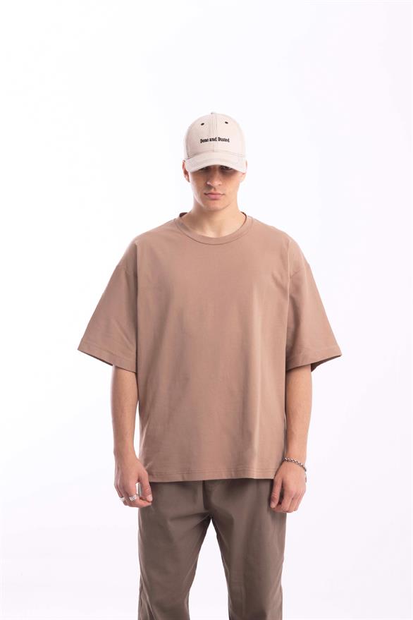 Basic Camel Oversize Tişört