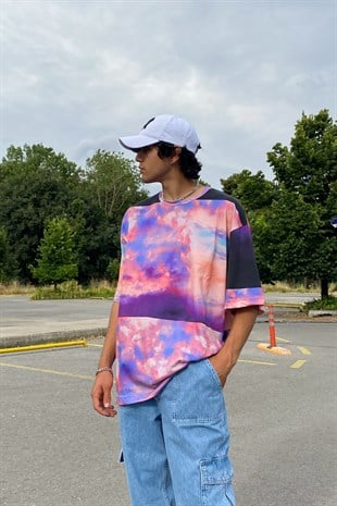 Batik Colorful Oversize Tshirt