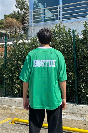 Bostom Clover Yeşil Oversize Forma