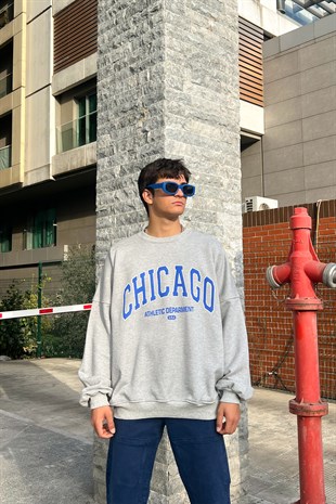 Chicago Baskılı Sweatshirt