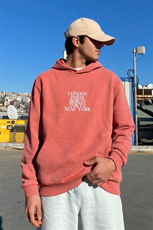 Citys of World Printed Regular Fit Hoodie