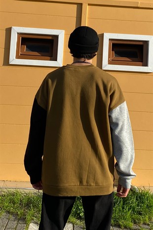 Color Block Oversize Premium Sweatshirt