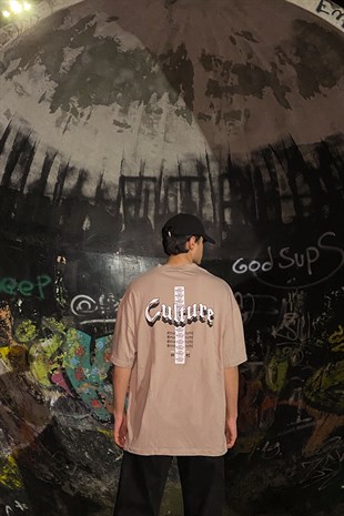 Culture Printed Oversized  Tshirt