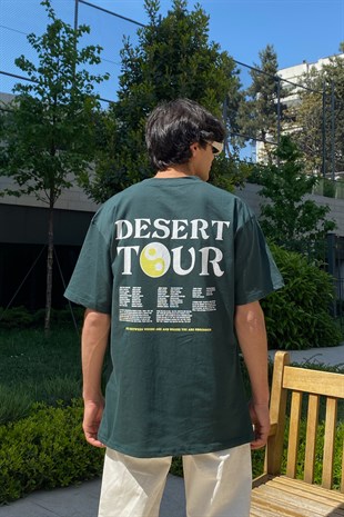 Desert Tour Baskılı Oversize Tshirt