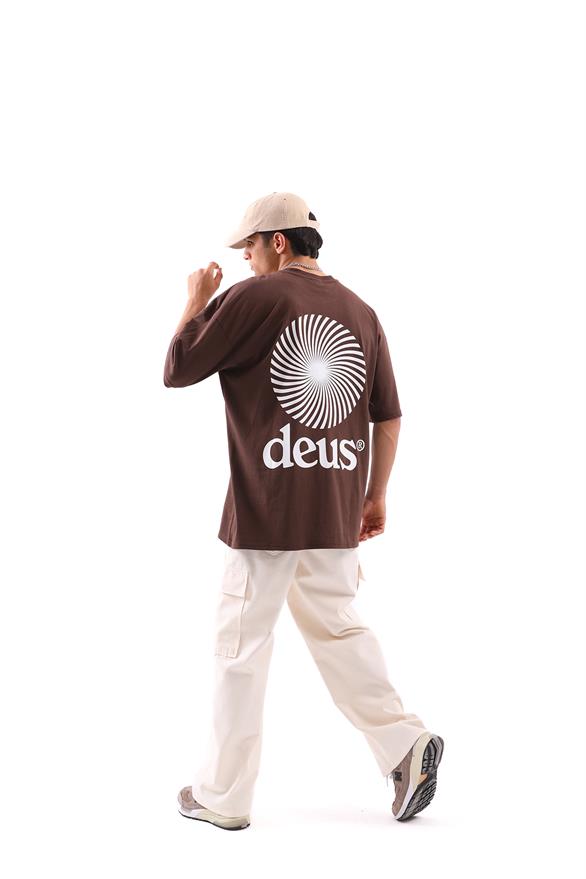 Deus Baskılı Oversize Tshirt