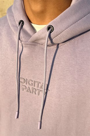 Digital Party Lila Oversize Sweatshirt