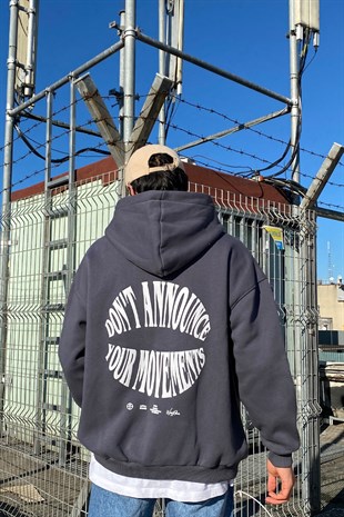 Don't Announce Your Movement Premium Oversize Hoodie