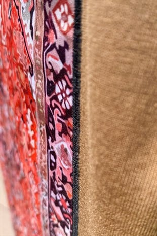 Ethnic Rug Baskılı Oversize Tshirt