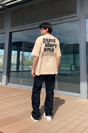 GTA San Andreas Baskılı Oversize Tshirt