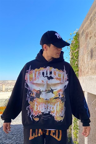 GÜL BASKILI OVERSIZE EŞOFMAN TAKIMI