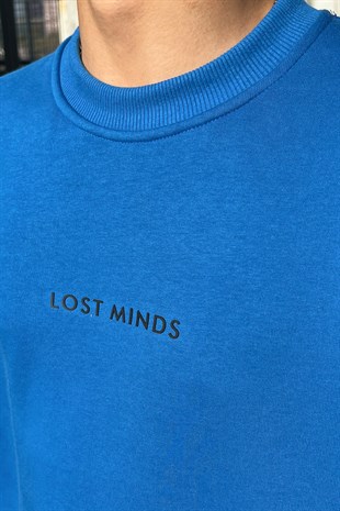 Lost Minds Baskılı Oversize Sweatshirt